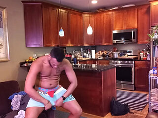 Striptease! Kennie Jai Strips and Cums for You!