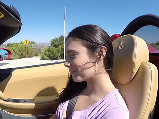 Violet Starr Teases Her Boyfriends Stepdad with Her Natural Tits