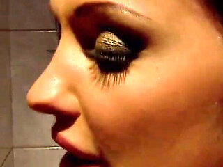 Luxury babe pounded in the bathroom