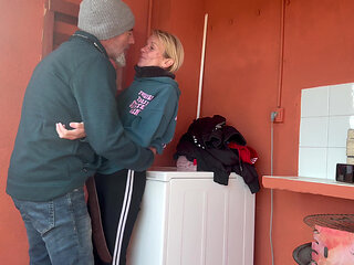 Accidental Fuck in the Laundry Room with My Little Neighbour