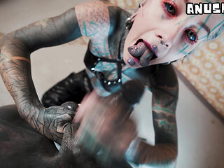 Heels, Hands, and Mouth Tattooed Pornstars Signature Move