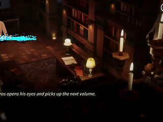 Rise of Eros Ch. 2 - The Royal Banquet - Having some kinky fun in a library and being loud