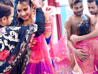 Dost ki Biwi ko dost ke samne hi choda Threesome hardcore action sex