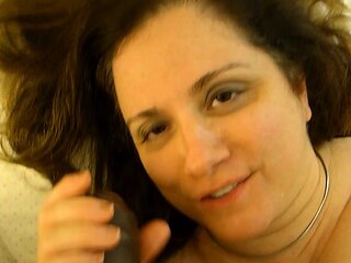 Brunette Slut Gives Blowjob To Big Cock Outdoors