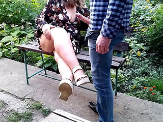 Stepson cums on stepmother'_s bare legs
