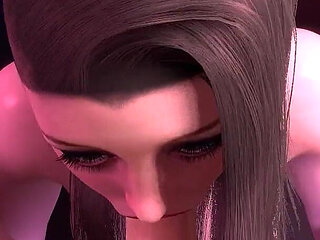 Sexy Cyberpunk Girl Blowjob in POV