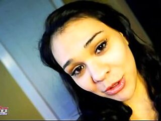 Tattooed Petite Brunette Sabrina Passionate Blowjob!