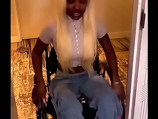 Pretty Paraplegic Pussy With Coco Skin Get'_s Cracked
