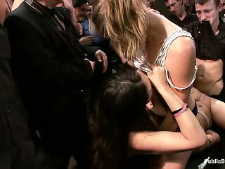 Blonde MILF Katie Summers Tied Up and Facefucked in Public Anal Humiliation