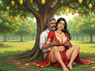 Mango Harvest Owner Getting Fresh Mango in His Farm