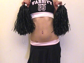 This Young Brunette Cherrleader Is so Hot with Her Perfect Ass