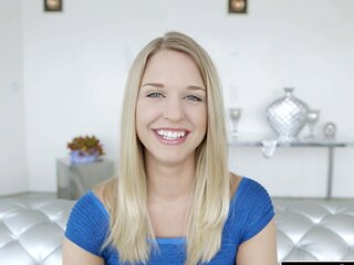 Blonde Lacey Johnson takes two big black cocks