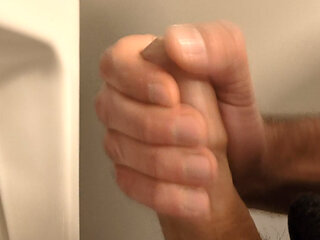 Cum at the airport before the flight