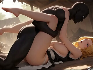 Rangiku Matsumoto gets trapped by black sexual perverts[AI]