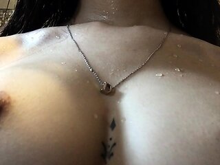 Ass and pussy toying sexy solo babe in close up masturbation