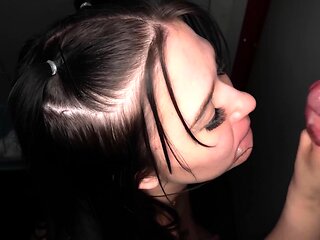 Busty Brunette Latina is a Glory Hole and Blowjob Slut