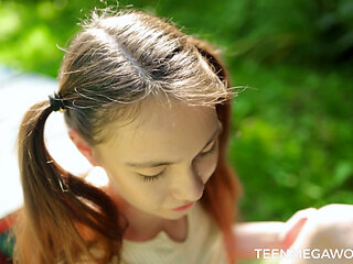 Naughty Girl Gets Naked And Masturbates On A Bench - Beauty-Angels