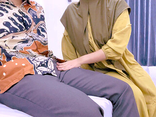 Hijab Lecturer and Ceo Cheating at Hotel Bring Vibrator to Climax with Steady Swaying