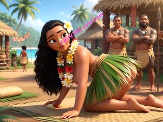 Big Ass Beauty Moana Fucked In Group By Tribal Villagers