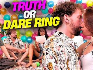 Truth Or Dare Ring Game: 5 Hot Singles Risky Card Sex - German Amateurs Kali & Muriel Group Fuck