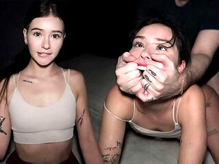 Petite College Girl Takes 3 Big Cocks Rough - Hard Doggystyle & Missionary Fuck