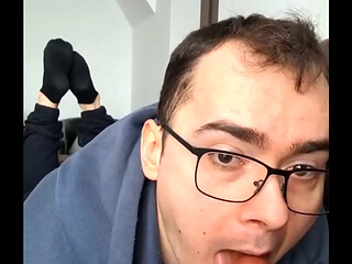 Sucking your cock until you cum in my mouth (dildo)