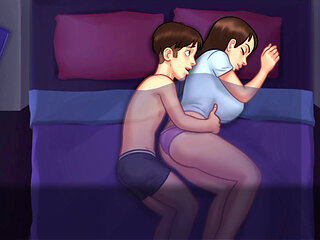 Step-Sis was surprised!! I sucked in her bed and hard fucked her.