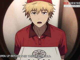 Makima pizza delivery. Chainsaw man