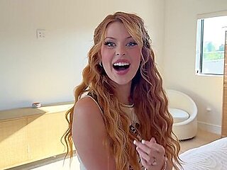 Sexy Busty Redhead Hottie Challenges Her Step-bro Not To Cum While Shes Teasing & Pleasing His Boner