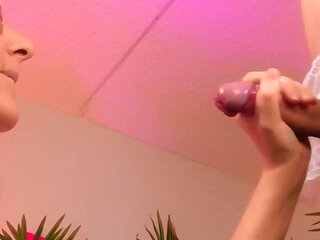 Amazing Handjob for Sissy and Hot Funny Cumming