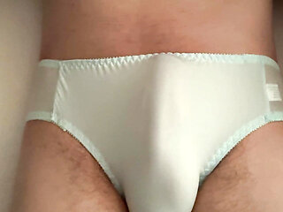 Can't Resist the Satin - Humping in Blue Panties