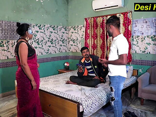 Desi Hotel Manager Shares His Horny Wife With Guest - Indian Wife Sharing Sex