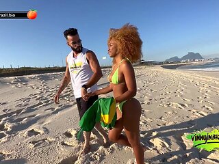 Hot Brunette On The Beach Heads To The Apartment For Anal Sex - Rebeca Villar