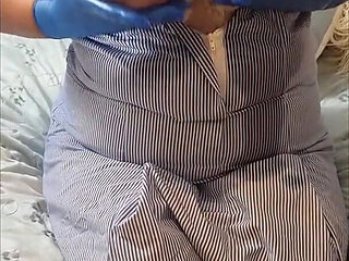 Naughty Nurse Julie - Oiled Tits & Bare Pussy Tease - 002-v-v-4-nurse-boobs