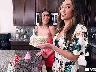 A Freeuse Filled Birthday - Chloe Amour, Aubry Babcock, Joshua Lewis