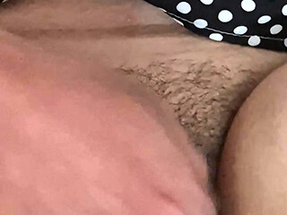 Fingering pussy of MILF