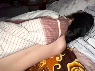 Stepdad Accidentally Slips Inside Cleopatra's Pussy at Night - Ionut899 Fucks Teen Stepdaughter & Cums Inside