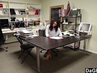 Dagfs - Stroking On Her Desk Makes Her Additional Insatiable