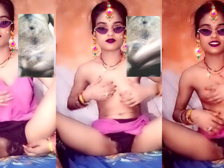 Jija sali video call sex showing boobs and Rosy pussy, tight pussy XXX video