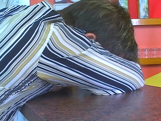 Blonde Gangbang Slut Gets Pounded by Multiple Cocks