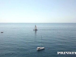 Marica Chanelle and Chrystal Sinn, Anal Threesome at Sea - Private Porn Sex Videos
