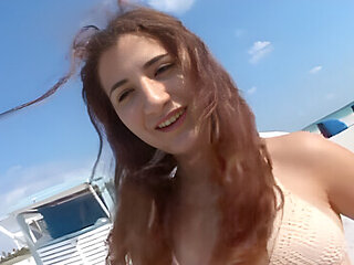 Sophia Gets Her Face Covered In Cum From Her Eager Cock