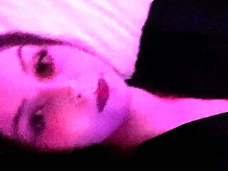 Small titted brunette teen fingering on the bed