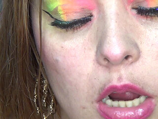 Ultra Hot!! I Swallowed a Bunch of Big Candy Rings!!