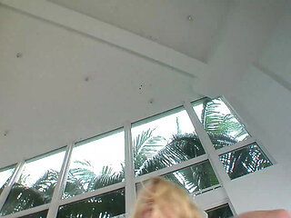 Stunning blonde with big boobs fucked hard