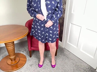 Vgq16 Aunty Sandra Wearing Her Soft Shape Wear All in One