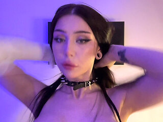 Light teasing from a cute Tgirl before u cum on her big tits