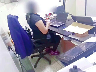My boss fucked me in his office until my legs started to shake