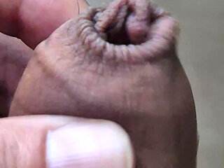 Wanking in the bathroom