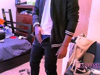 Gay college guy shows his cock in a video